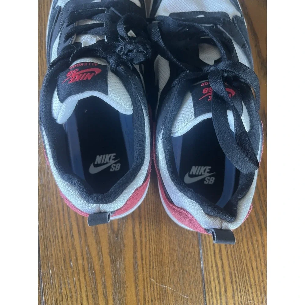 Nike Boys Alleyoop SB CJ0883-102 White Casual Shoes Sneakers Size 7Y Women's 8.5